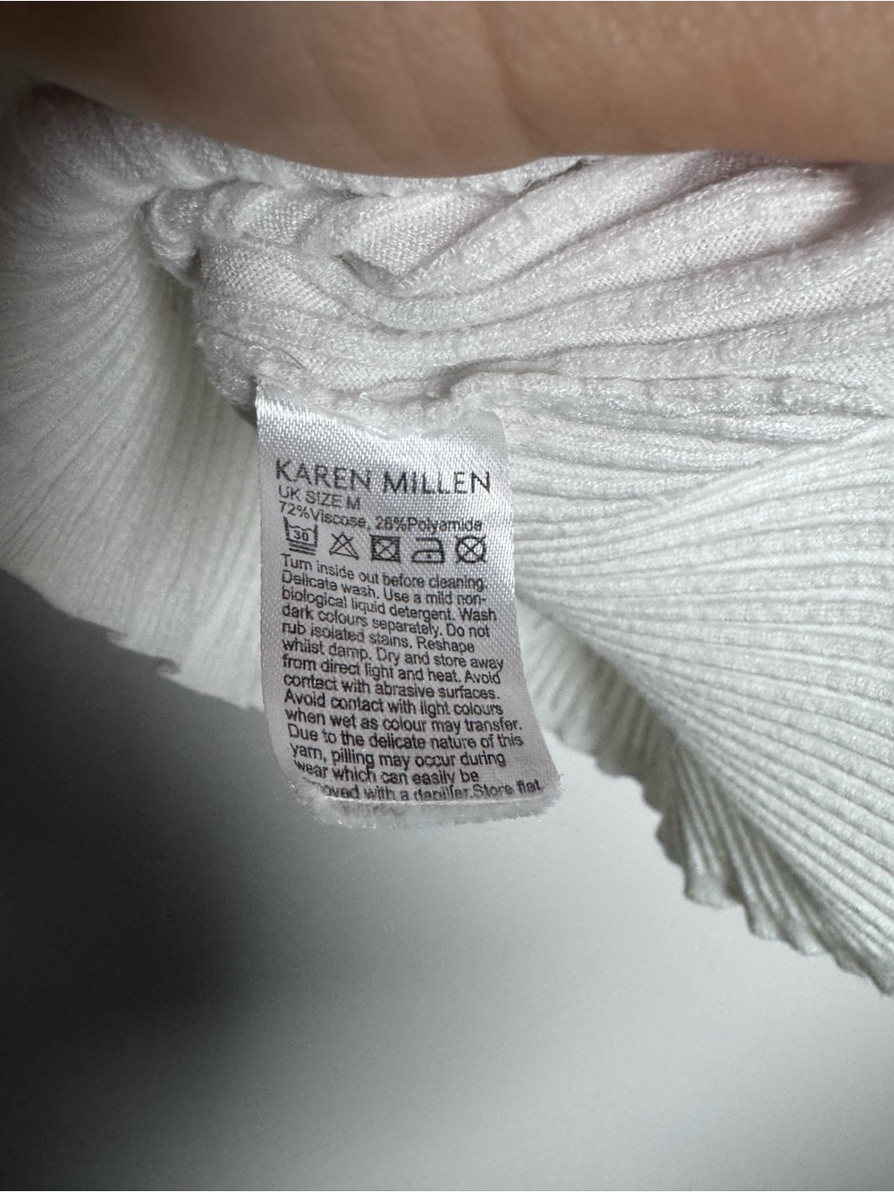 Karen Millen Pointelle Chevron Sweater - Picture 8 of 10